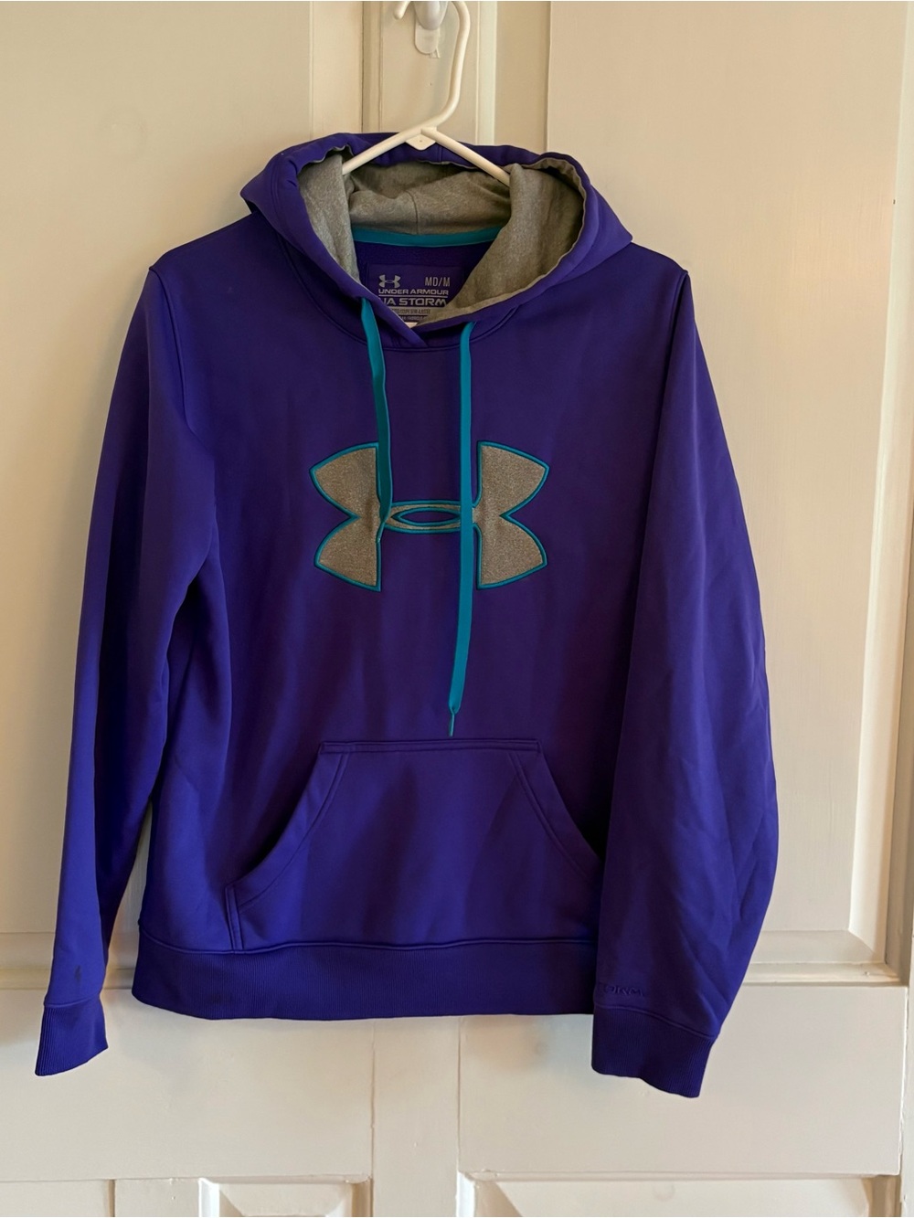 Under Armour Purple Hoodie with Teal Accents